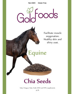 Gold Foods horse chia seeds.